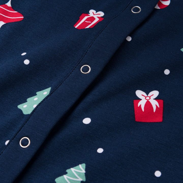 Blå Julepynt Overall Julepyjamas Børn