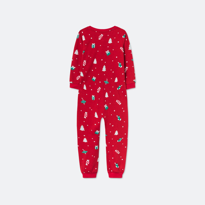 Rød Julepynt Overall Julepyjamas Børn