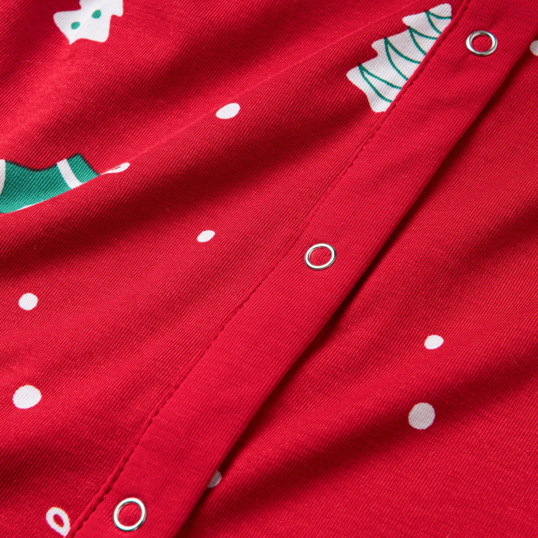 Rød Julepynt Overall Julepyjamas Børn
