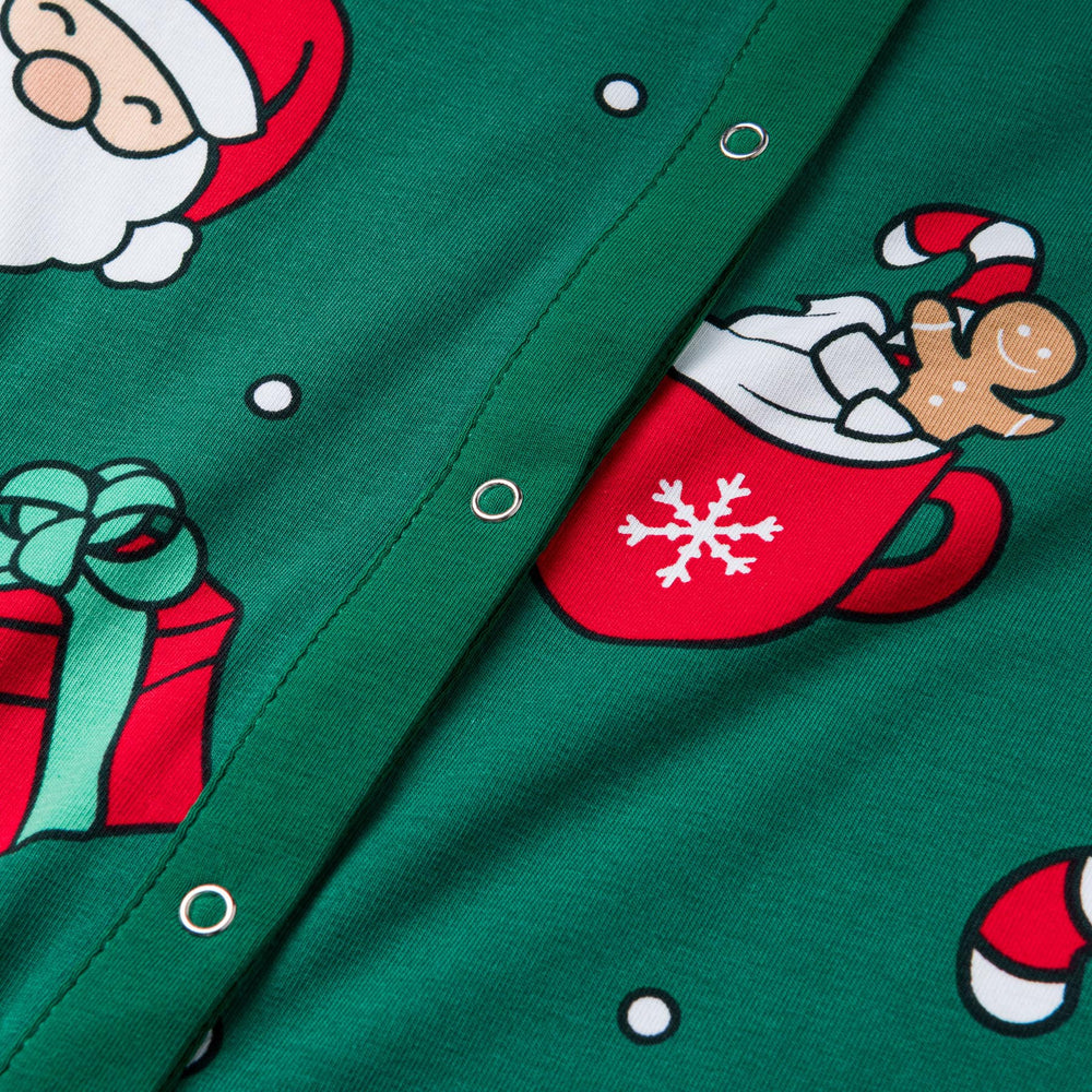 Grøn Xmas Overall Julepyjamas Børn