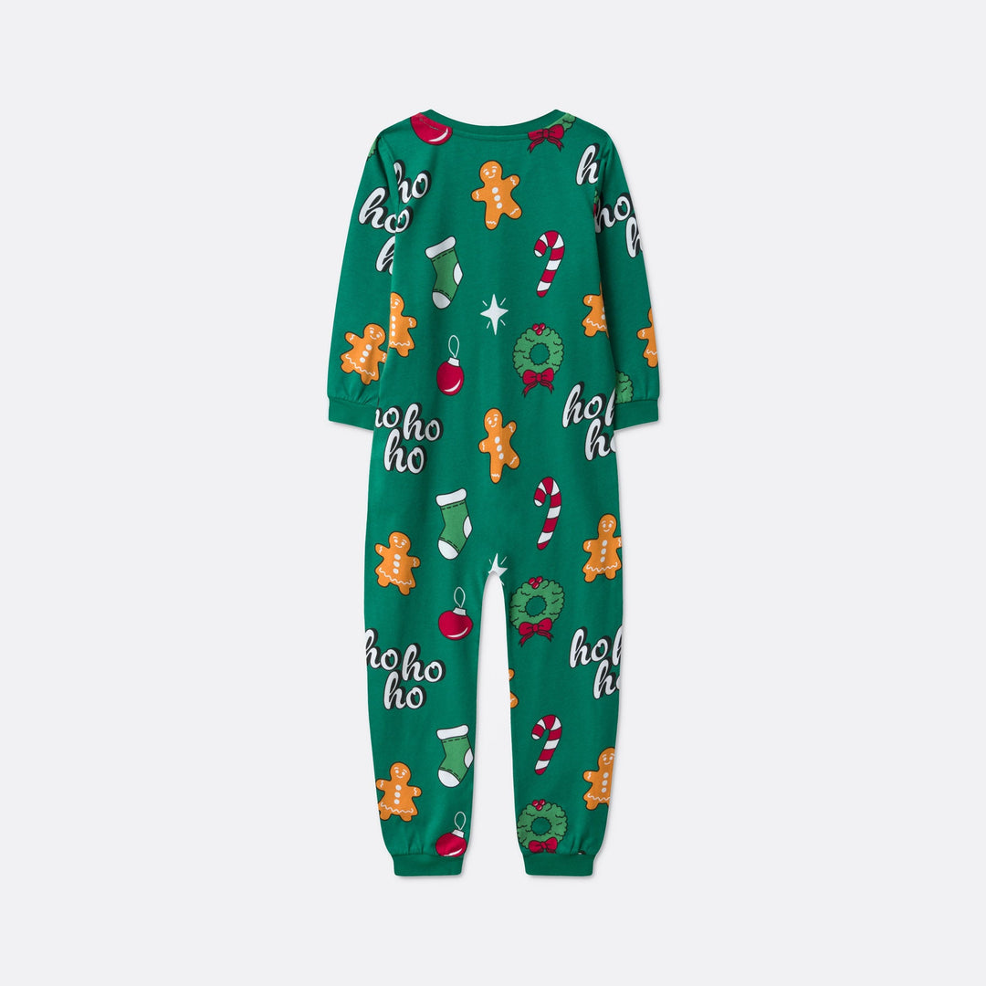 Grøn Hohoho Overall Julepyjamas Børn