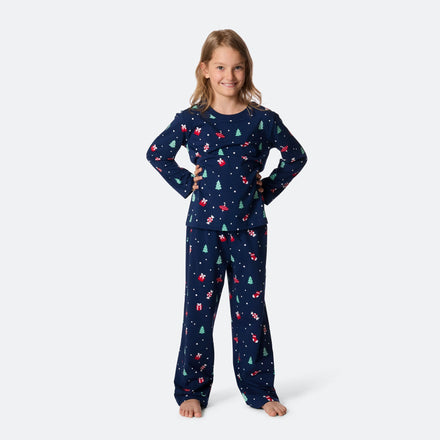 Blå Julepynt Julepyjamas Børn