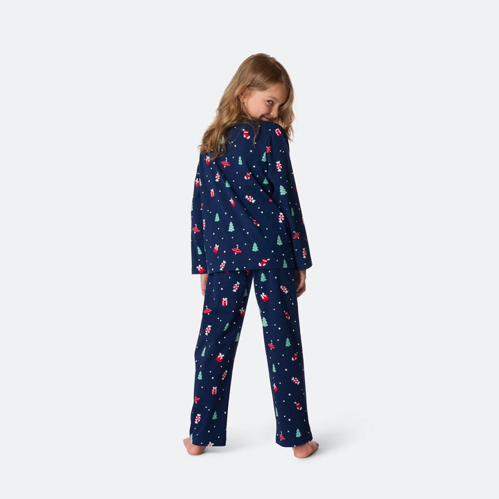 Blå Julepynt Julepyjamas Børn