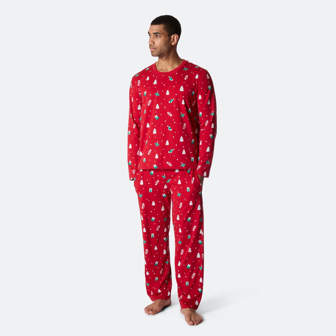 Rød Juleornamenter Julepyjamas Herre