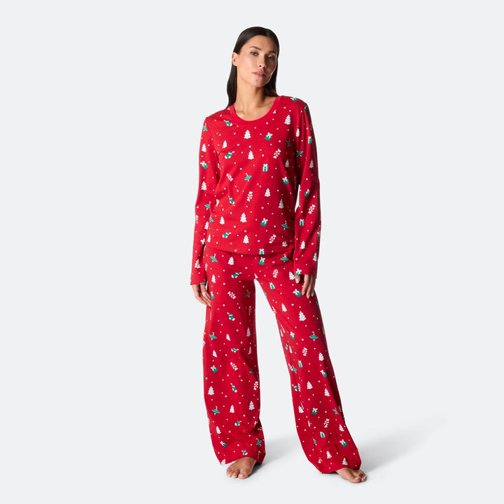 Rød Juleornamenter Julepyjamas Dame