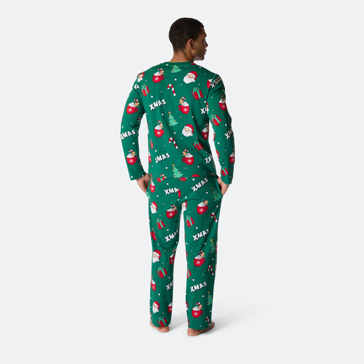 Grøn Xmas Julepyjamas Herre