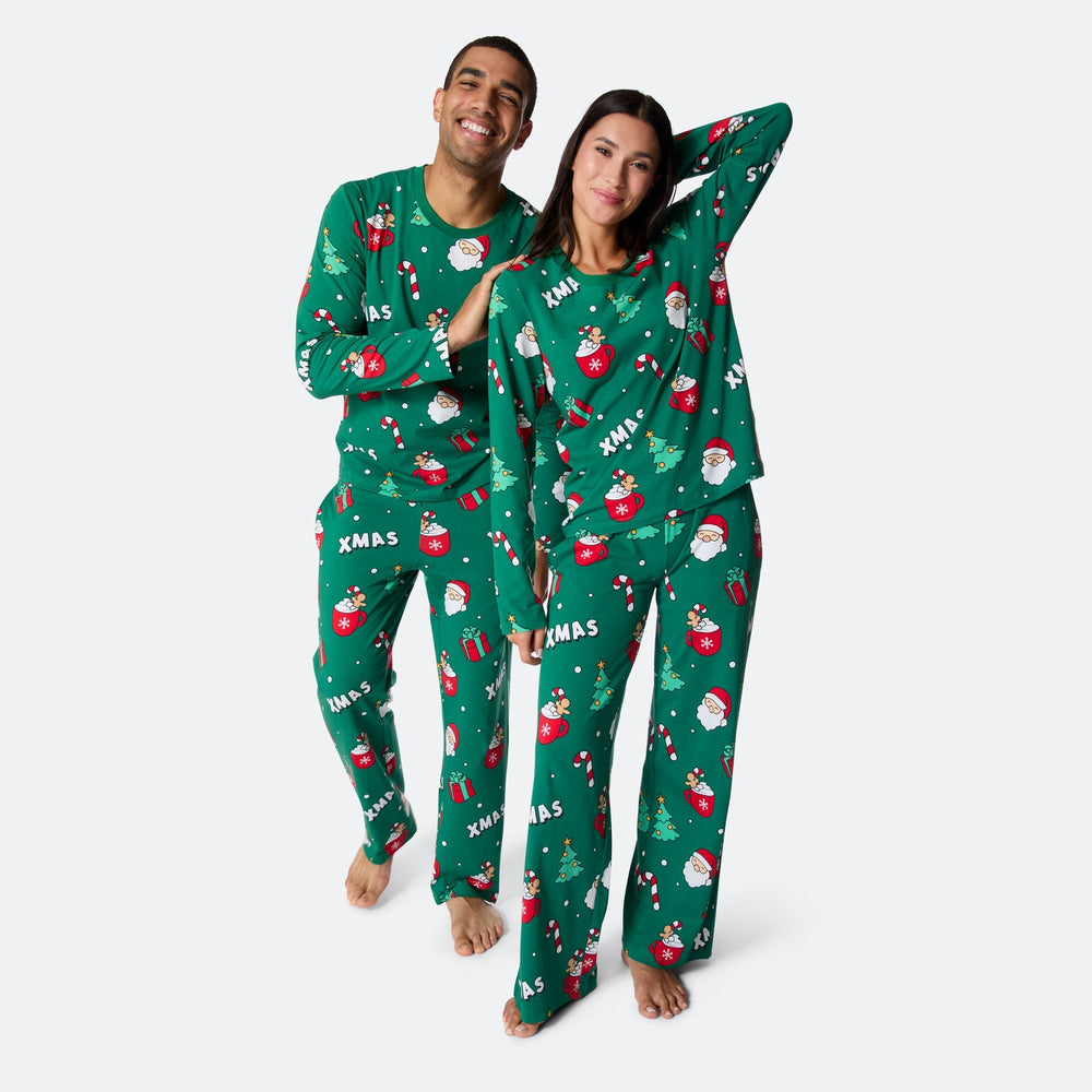 Grøn Xmas Julepyjamas Herre