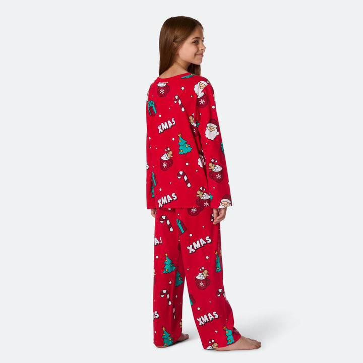 Rød Xmas Julepyjamas Børn