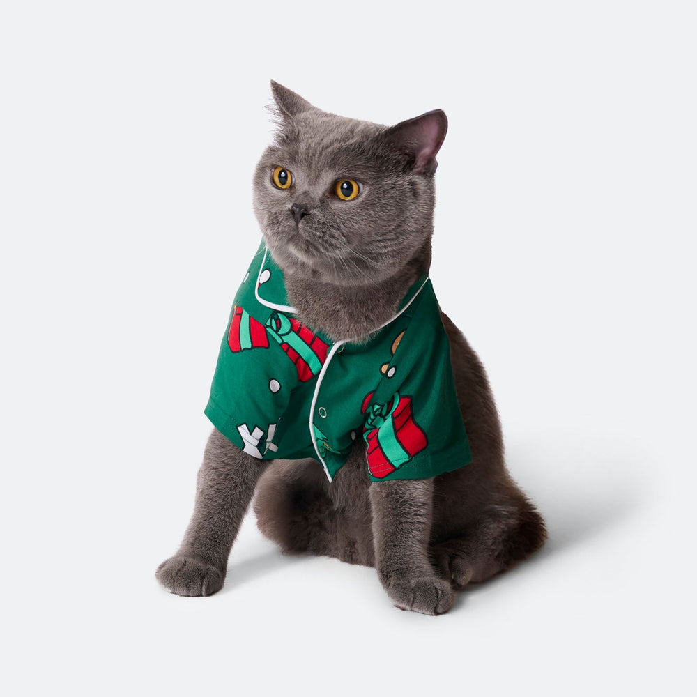 Grøn Xmas Julepyjamas til Kat