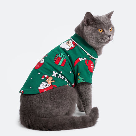 Grøn Xmas Julepyjamas til Kat