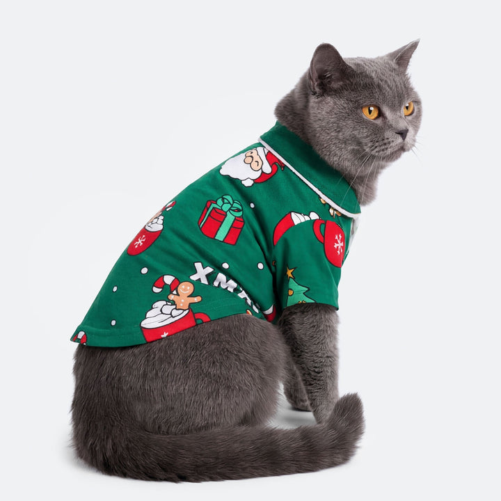 Grøn Xmas Julepyjamas til Kat