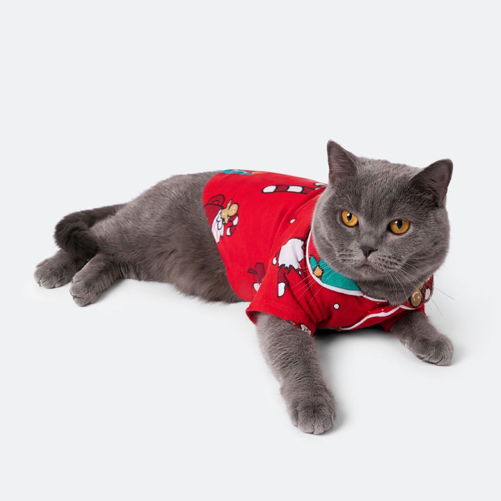 Rød Xmas Julepyjamas til Kat
