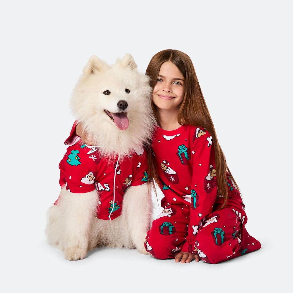 Rød Xmas Julepyjamas Børn