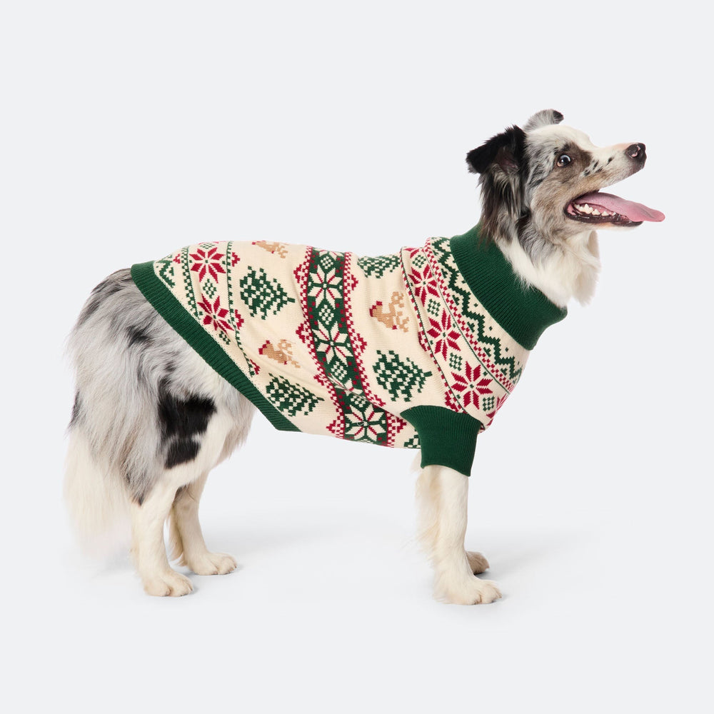 Retro Juletræ Julesweater til Hund