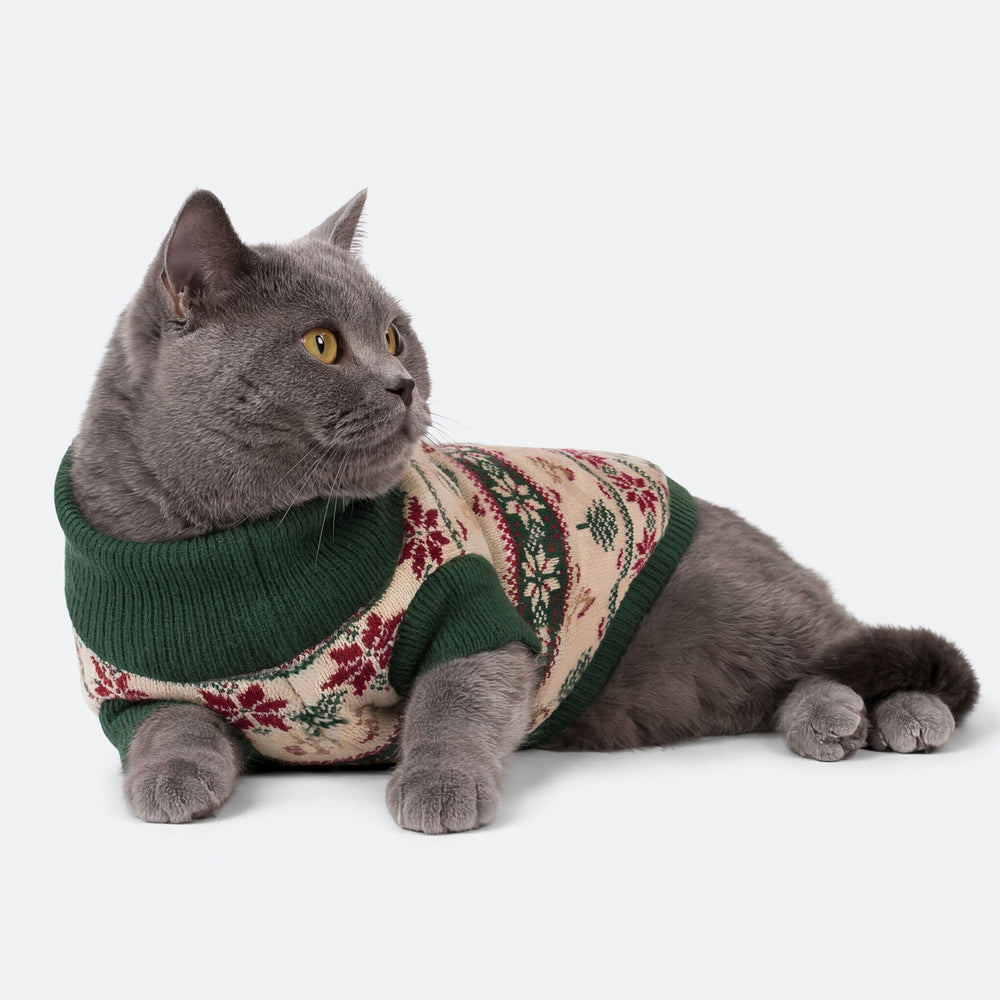 Retro Juletræ Julesweater til Kat