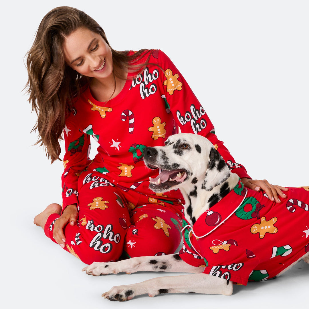Hohoho Rød Julepyjamasser Familie