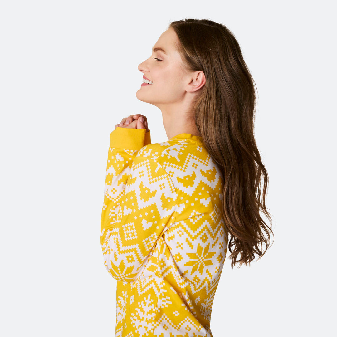 Strikkemønstret Påskepyjamas Dame