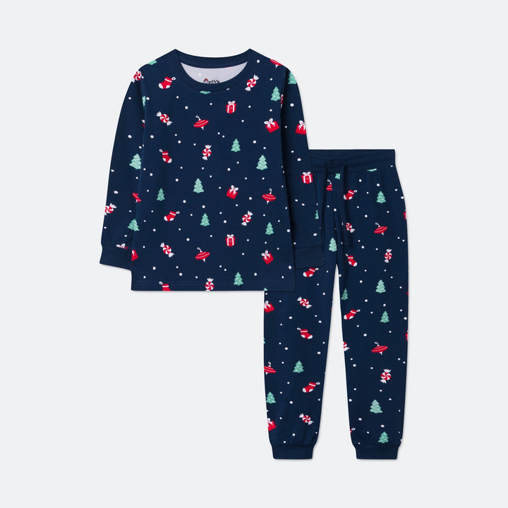 Blå Julepynt Julepyjamas Børn
