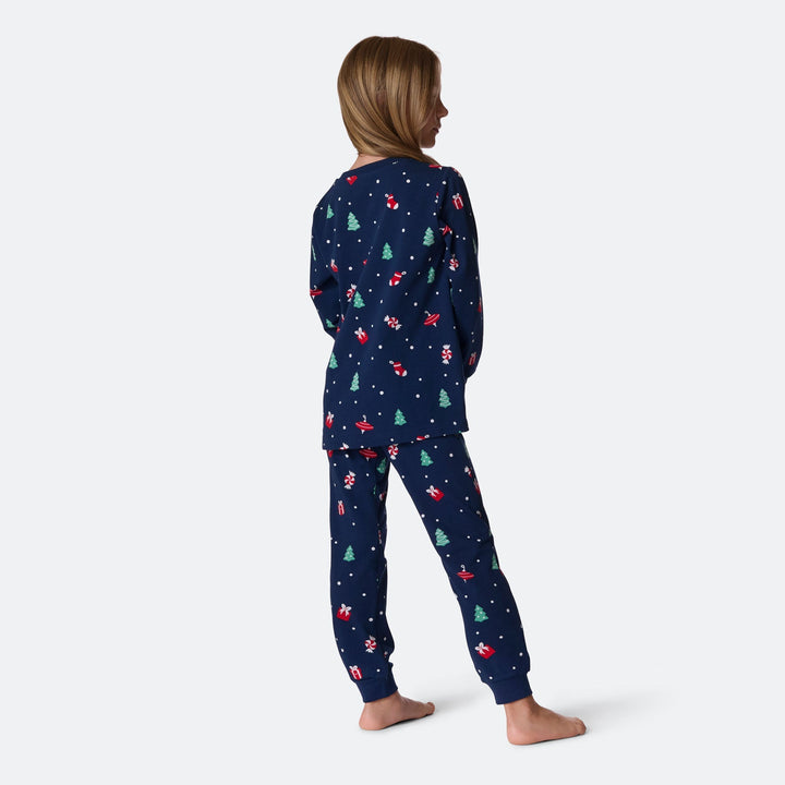 Blå Julepynt Julepyjamas Børn