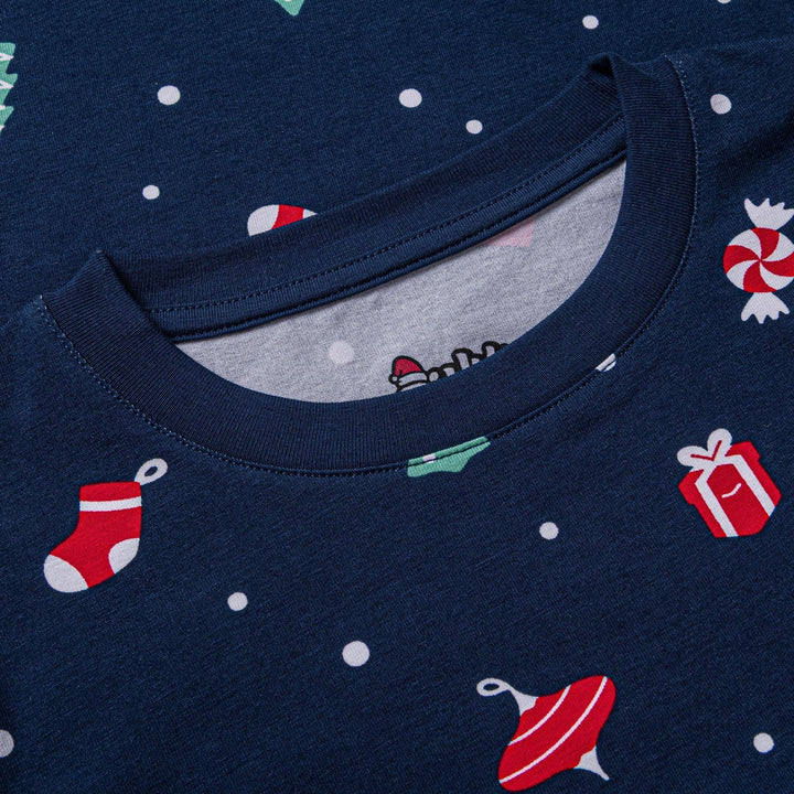 Blå Julepynt Julepyjamas Børn