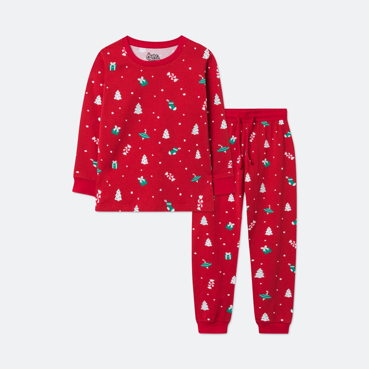 Rød Julepynt Julepyjamas Børn