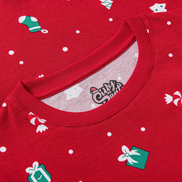 Rød Julepynt Julepyjamas Børn