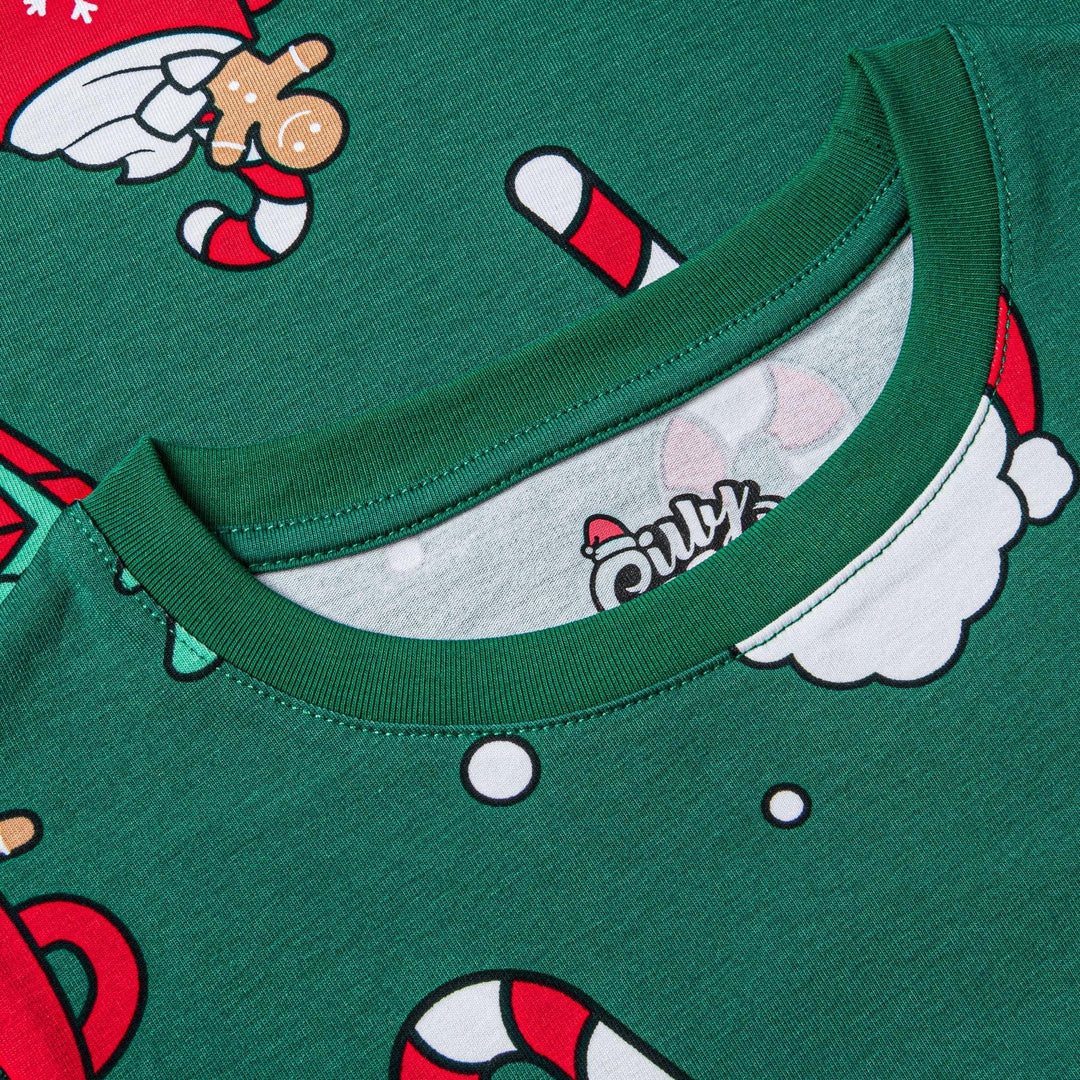 Grøn Xmas Julepyjamas Børn