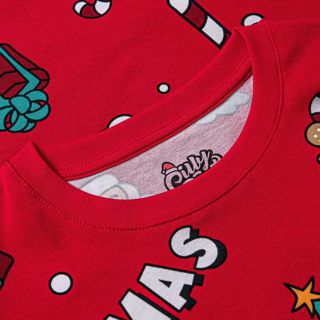 Rød Xmas Julepyjamas Børn