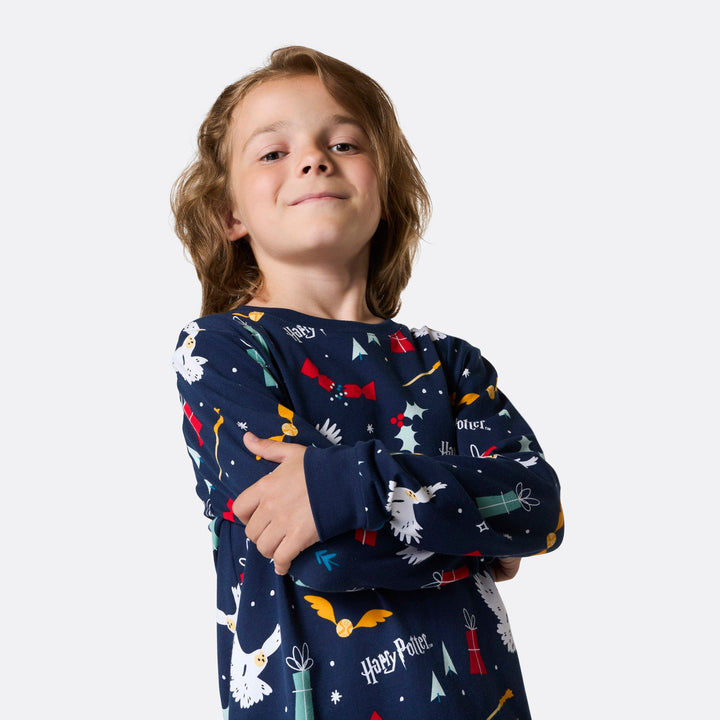 Blå Harry Potter Pyjamasser Familie