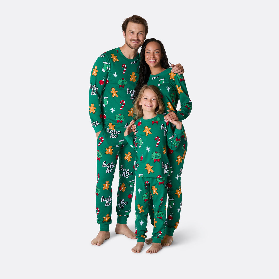 Hohoho Grøn Julepyjamasser Familie