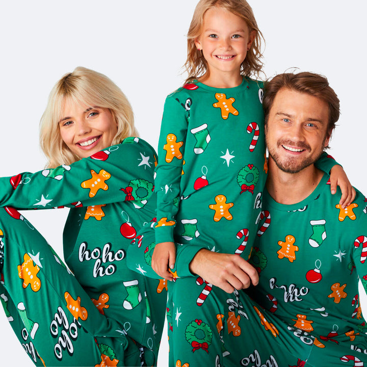 Hohoho Grøn Julepyjamasser Familie