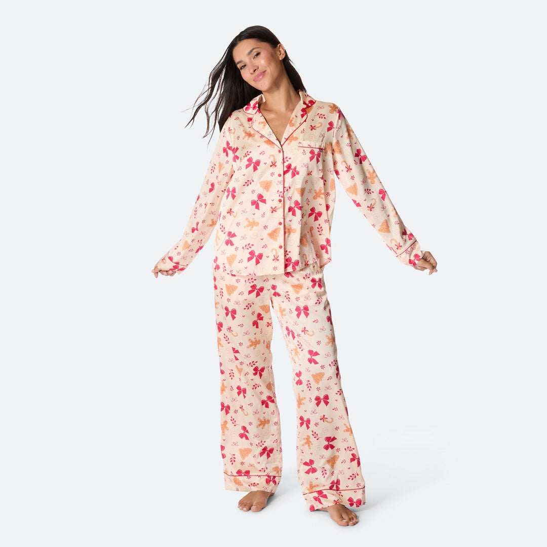 Peberkage Satin Julepyjamas Dame