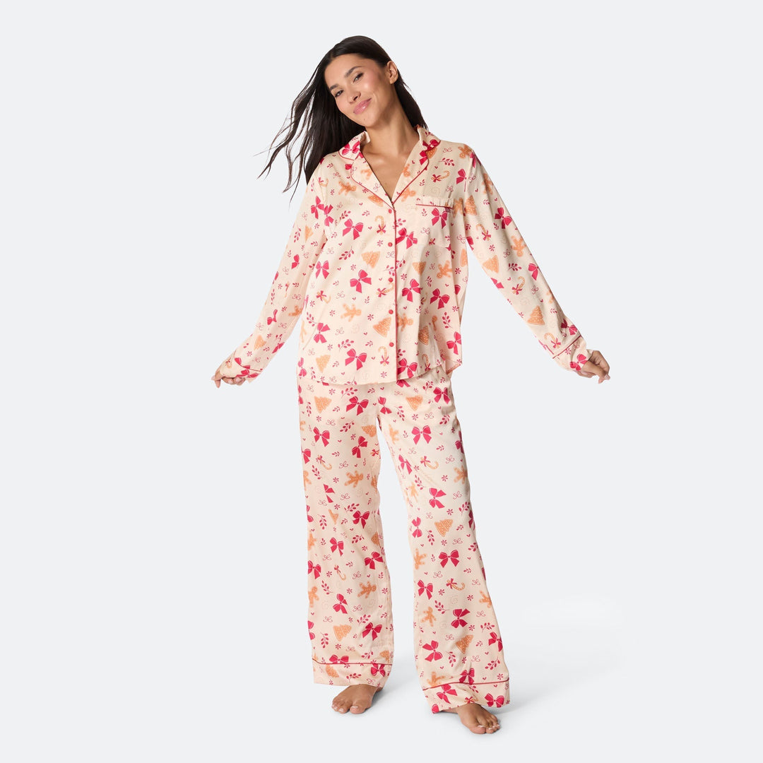 Peberkage Satin Julepyjamas Dame