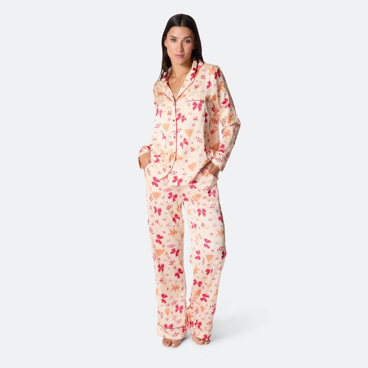 Peberkage Satin Julepyjamas Dame