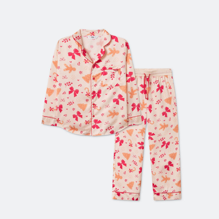 Peberkage Satin Julepyjamas Børn