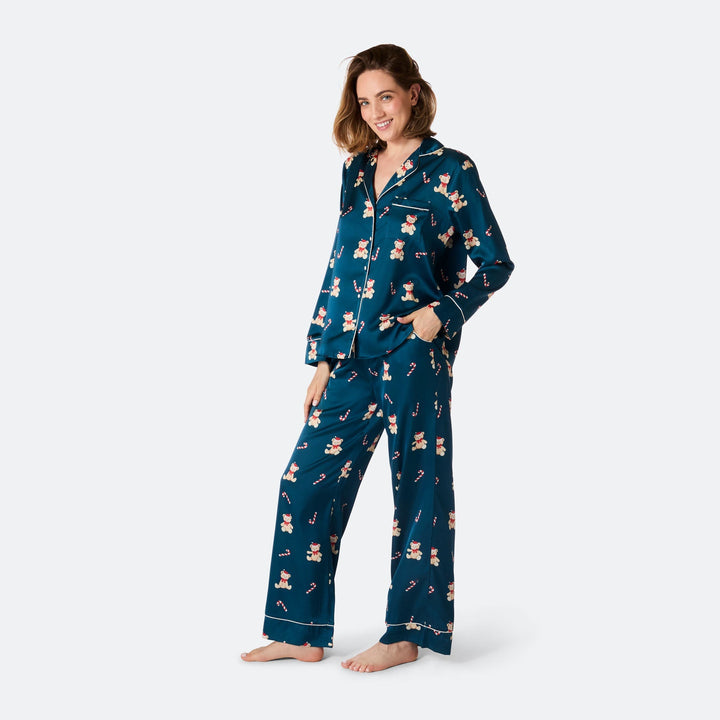 Teddybjørn Satin Julepyjamas Dame