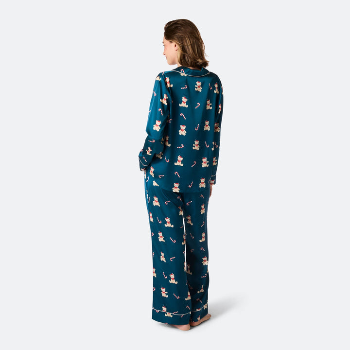 Teddybjørn Satin Julepyjamas Dame