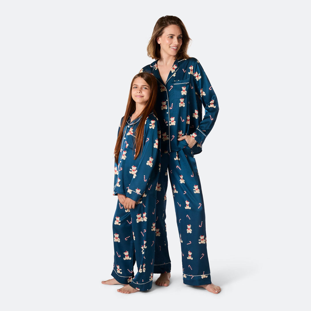 Teddybjørn Satin Julepyjamas Dame