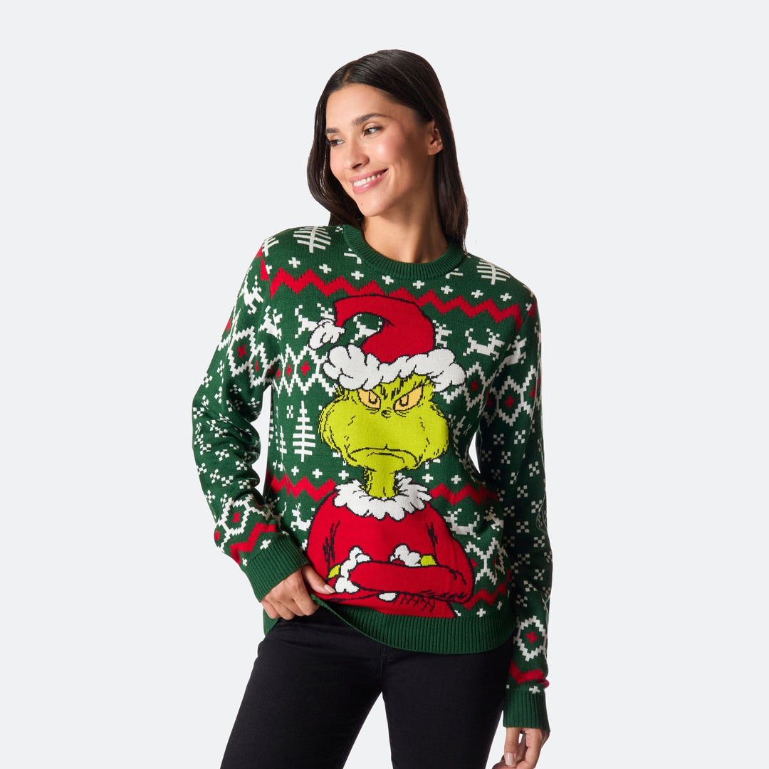 The Grinch Julesweater Dame