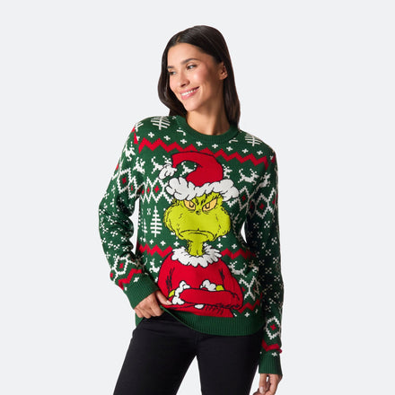 The Grinch Julesweater Dame