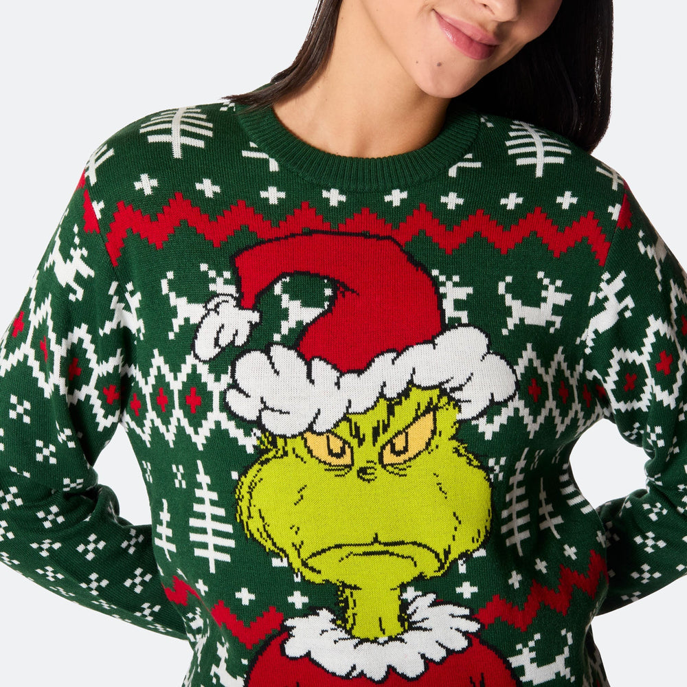 The Grinch Julesweater Dame