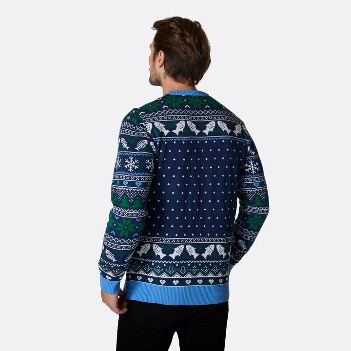 De Tre Vise Fisk Julesweater Herre