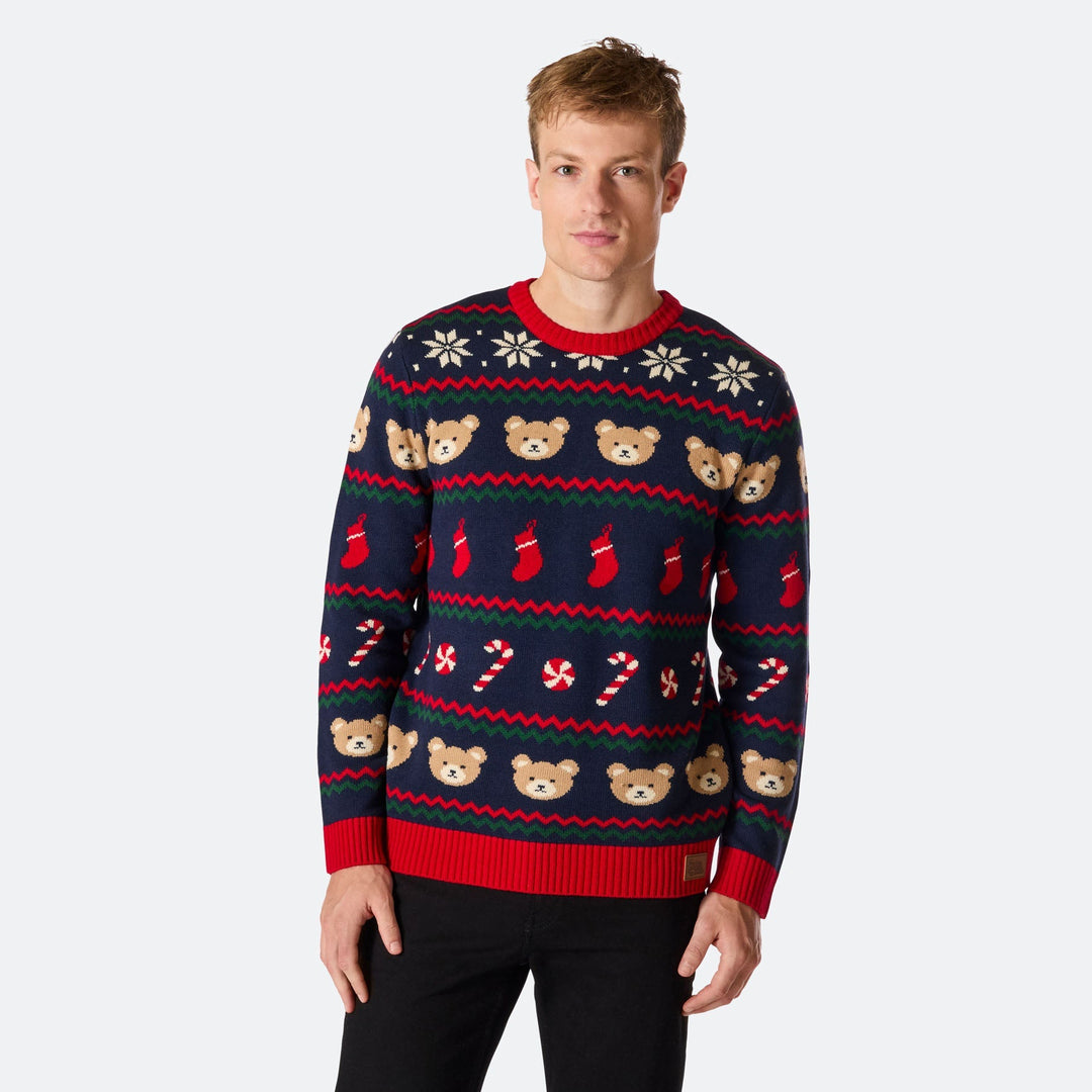 Teddybjørn Julesweater Herre