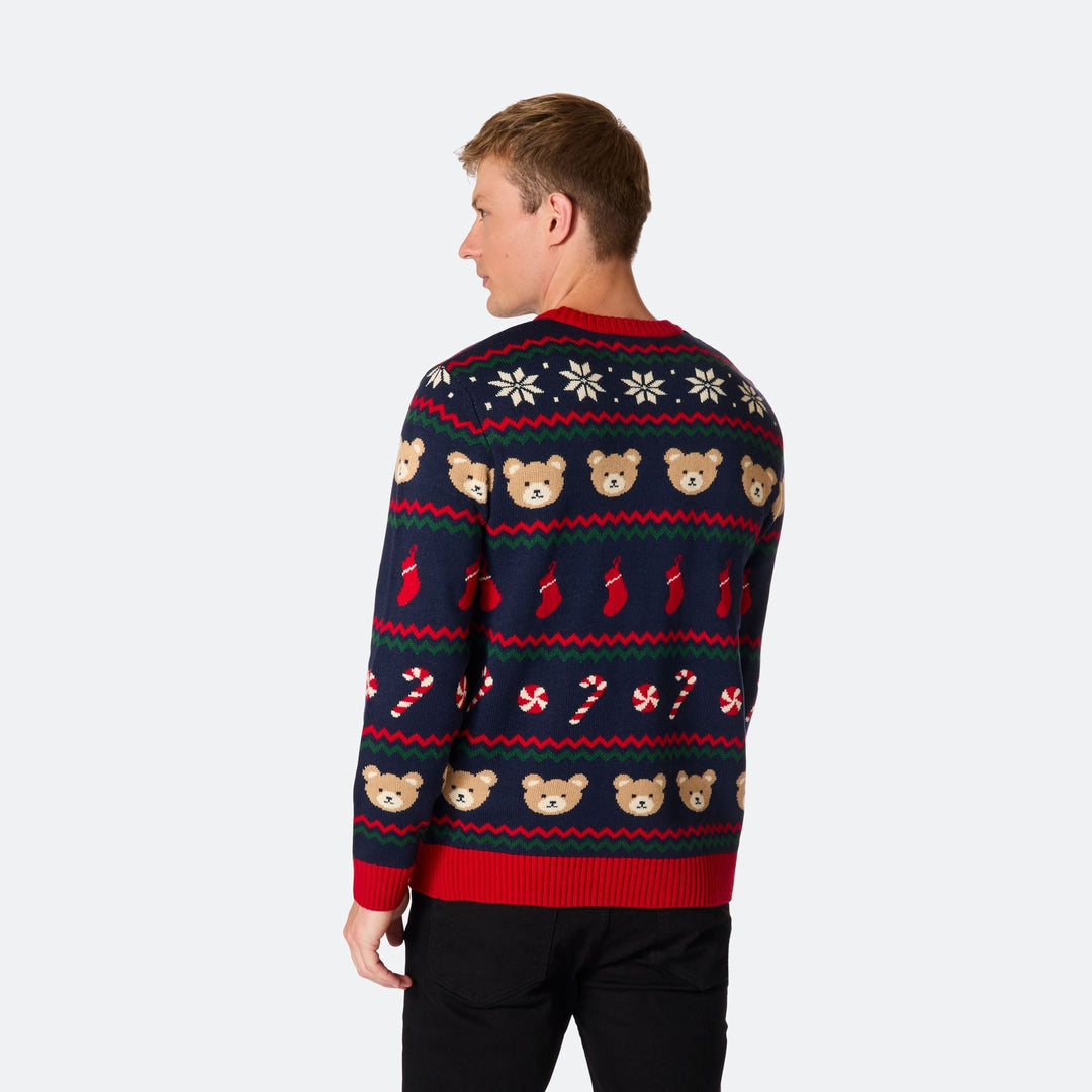 Teddybjørn Julesweater Herre