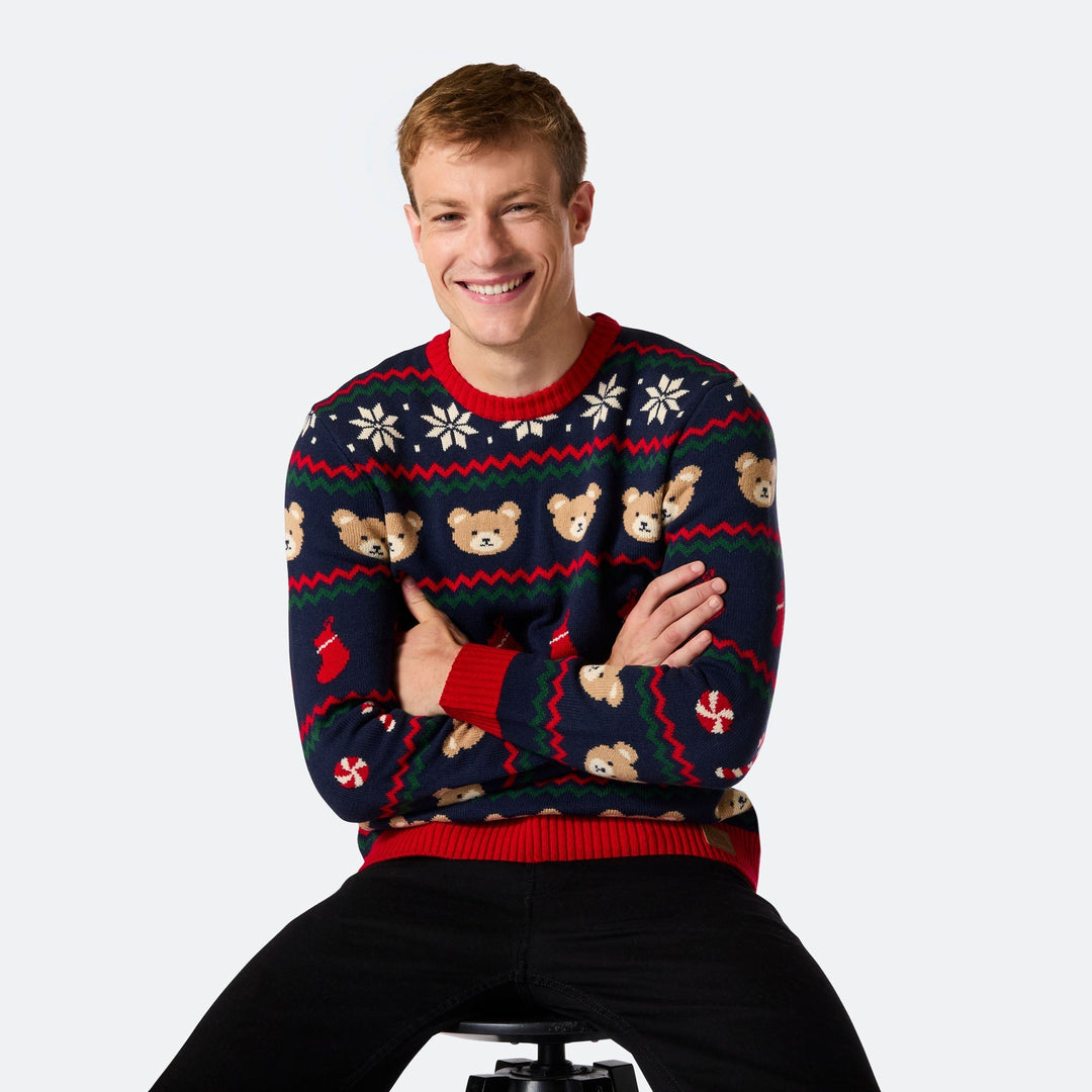 Teddybjørn Julesweater Herre