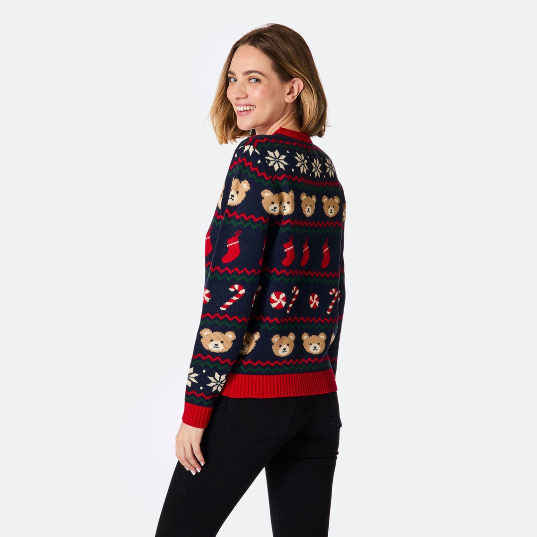 Teddybjørn Julesweater Dame