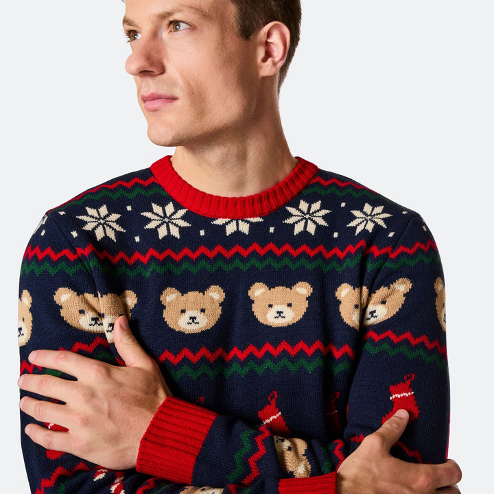 Teddybjørn Julesweater Herre