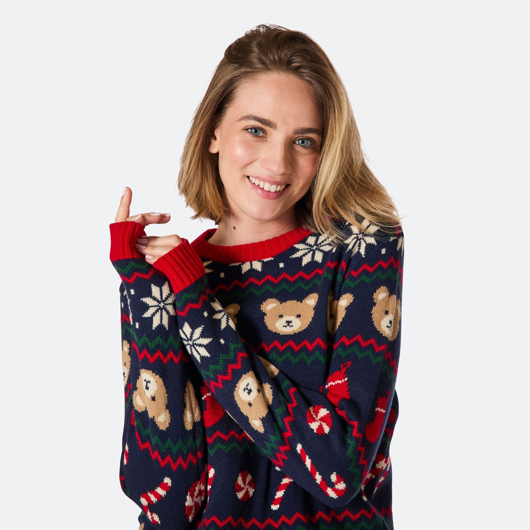 Teddybjørn Julesweater Dame