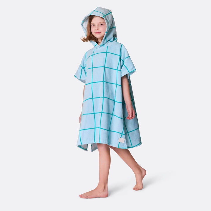 Blå Pool Badeponcho Barn