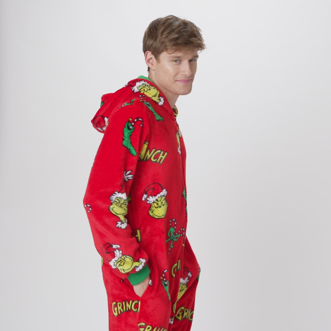 The Grinch Onesie Herre